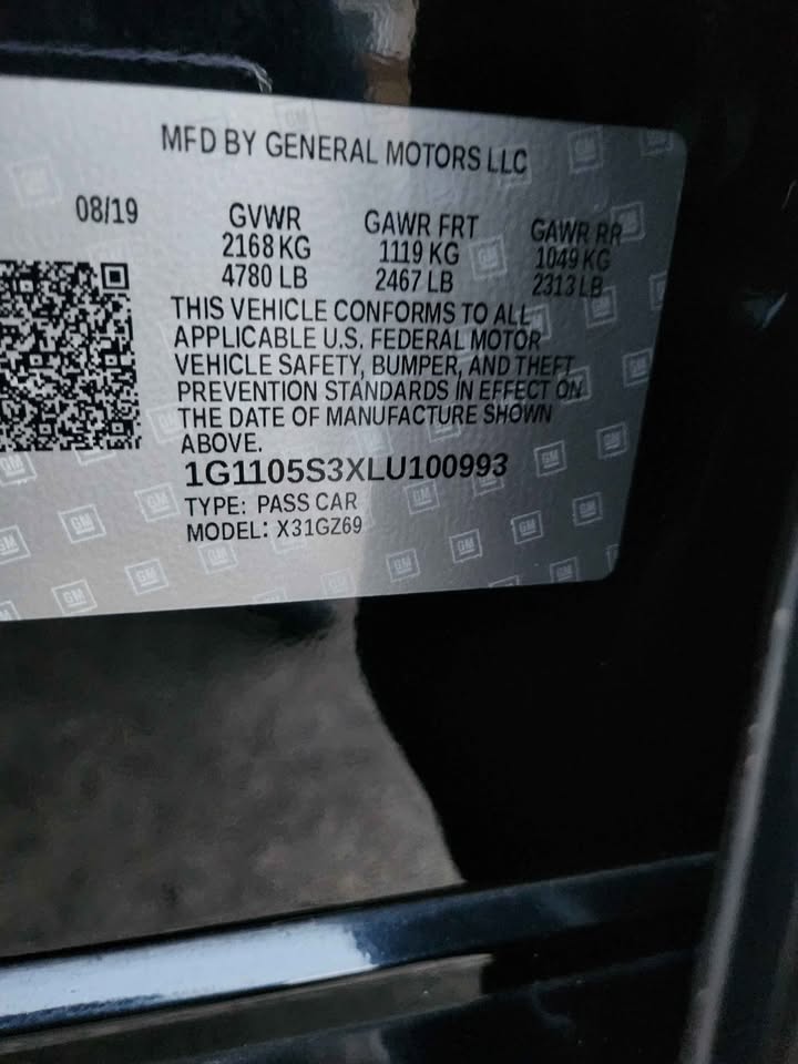 
								2020 Chevrolet Impala Premier Sedan 4D full									