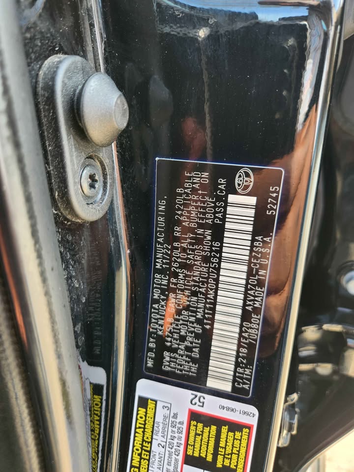 
								2023 Toyota Camry SE Nightshade Edition Sedan 4D full									